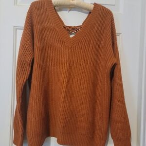 Umgee Rust Knit Sweater